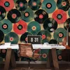 Tapeta retro vinilne plošče v barvah - 539x363
