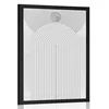 Plakat sodobna siva mavrica Mid-Century - 20x30 white