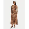 Bardot Cocktail obleka Lea  60243DB2 Rjava Slim Fit