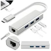 shumee Zvezdišče USB 3.1 tipa C 3x USB 3.0 ethernet RJ-45 LAN adapter postaja