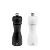 Set of 2 salt and peppercorn grinders, 15 cm, Tahiti Z, Black&White