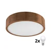 Brilagi - LED plafonsko svetlo CARVALHO 2xE27/60W/230V hrast-trešnja O 37 cm