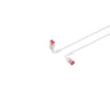 Omrežni kabel Lanview CAT6A U/FTP 0,25 m bel, fleksibilen RJ45 FLEX-ANGLE, LV-6AFTP-FLEX-ANGLE-0025W