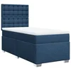 Vidaxl Box spring postelja z vzmetnico modra 90x200 cm blago