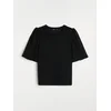 Sinsay - Bluza puf-rukava - crno