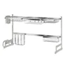 Dish drainer, stainless steel, 85 x 32 x 52 cm - Zokura