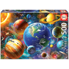 Puzzle Solar System Educa 500 dielov + lepidlo Fix puzzle od 11 rokov EDU18449