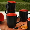 Hermia Set šolja, 6 komada, Crni