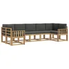 Set vanjskih sofa s jastukom 7 pcs Bijela i antracit