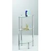 WENKO 15850100 - Polica YAGO 30x74 cm inox/srebrna/prozirna