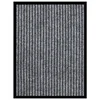 Vidaxl Predpražnik črtast siv 40x60 cm