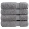 Premium ručnici za ruke SOLUND 4 kom. sivi 50x100 cm 600 g/m2