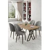 Hanah Home Trpezarijski set, 5 komada, Sivi