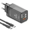 Moxom lx-hc824 60w pd type c na type c crni Kucni punjac ( P1277 )