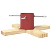 Stalak za božićno drvce 1.73 Crvena 50 x 50 x 16 cm