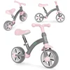 Northix Balance kolo za otroke, EVA kolesa, nastavljiv sedež, sivo, ECOTOYS