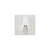 Stona lampa 1xE14/40W/230V bela/srebrna