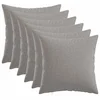 vidaXL Prevleka za blazino 6 kos HEERLEN Oblačno siva 40 x 40 cm Blago