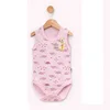 Vrabac Bodi za bebe bez rukava Kornjače 251804, Roze