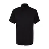 Trendyol Black Regular Fit Short Sleeve Summer Textured Knitted Shirt