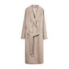 GOBI Cashmere Prehoden plašč Women’s Double-Breasted Cashmere Coat temno siva