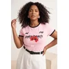 Trendyol Curve Ženska majica TBBSS26BF00037, Roze