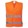 MONSUN Prsluk Hi-Vis M474 sa dve horizontalne trake/ narandžasta