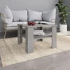 Stolić za kavu siva boja betona 60x60x42 cm konstruirano drvo