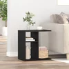 Bocni stol Crni hrast 50 x 30 x 50 cm Konstruirano drvo