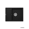 Schock Granitna ugradna sudopera Ronda D-100L, 65x50cm, Crna