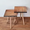 Hanah Home Set klub stočića 2Shp354, 2 komada, Boje hrasta