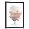 Plakat s paspartujem motivacijski citat o domišljiji - 40x60 no frame