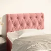 Vidaxl vidaXL Vzglavje za posteljo roza 80x7x78/88 cm žamet