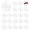 Set Božićnih Ukrasnih Kuglica 200 pcs *Transparent*an O 5 cm