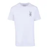 Mens T-shirt Peace Sign EMB - white