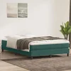 Box Spring krevet bez madracem tamno zeleni 160x220 cm baršun