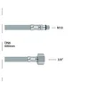 Brinoks crevo 3/8xM10-600mm Rosan
