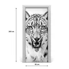 tulup.si Nalepka na vratih Snežni leopard 85x205 cm