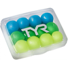 Tyr kids soft silicone ear plugs 12 pack green/blue