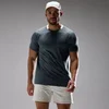 MP Mens Training Ultra Gridded T-Shirt - Anchor Grey - XS