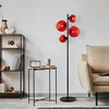 Opviq Podna lampa Benek-20-15-14511, 35x35x165 cm, IP20, Crno-crvena