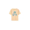 Scalpers Majica Ikat Skull azur/breskev