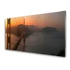 tulup.si Steklena slika Bridge arhitektura 140x70 cm 4 obešalnika