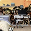 Tapeta Mandala oranžni akvarel - 245x165