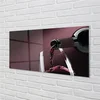 tulup.si Slika na akrilnem steklu Maroon belo vino 120x60 cm 4 obešalnika