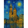 Plakat 50x70 cm Krakow v slogu Van Gogha