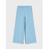 Sinsay - Wide leg pantalone sa pamukom - plava