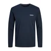 JACK & JONES Majica JJAlvis marine/golobje modra/bela