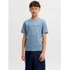 Jack & Jones Junior Majica JCOFUSION opal / golobje modra