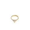 GUESS Prstan Crystal Love zlata/transparentna